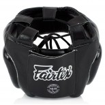  Шлем тренировочный с закрытым подбородком Fairtex (HG-3 black)